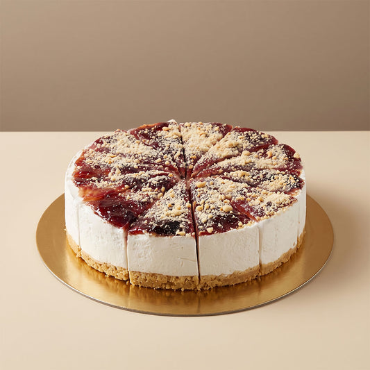 Vegán áfonyás sajttorta