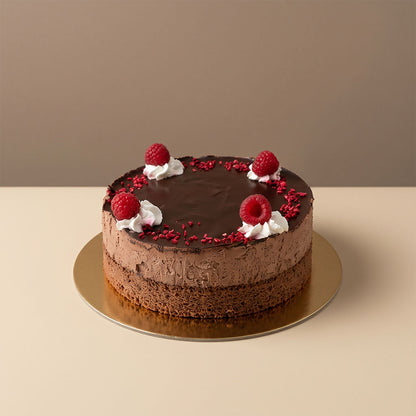 Málnás csokimousse torta