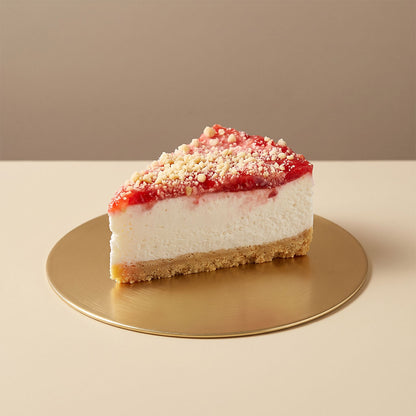 Vegán epres sajttorta