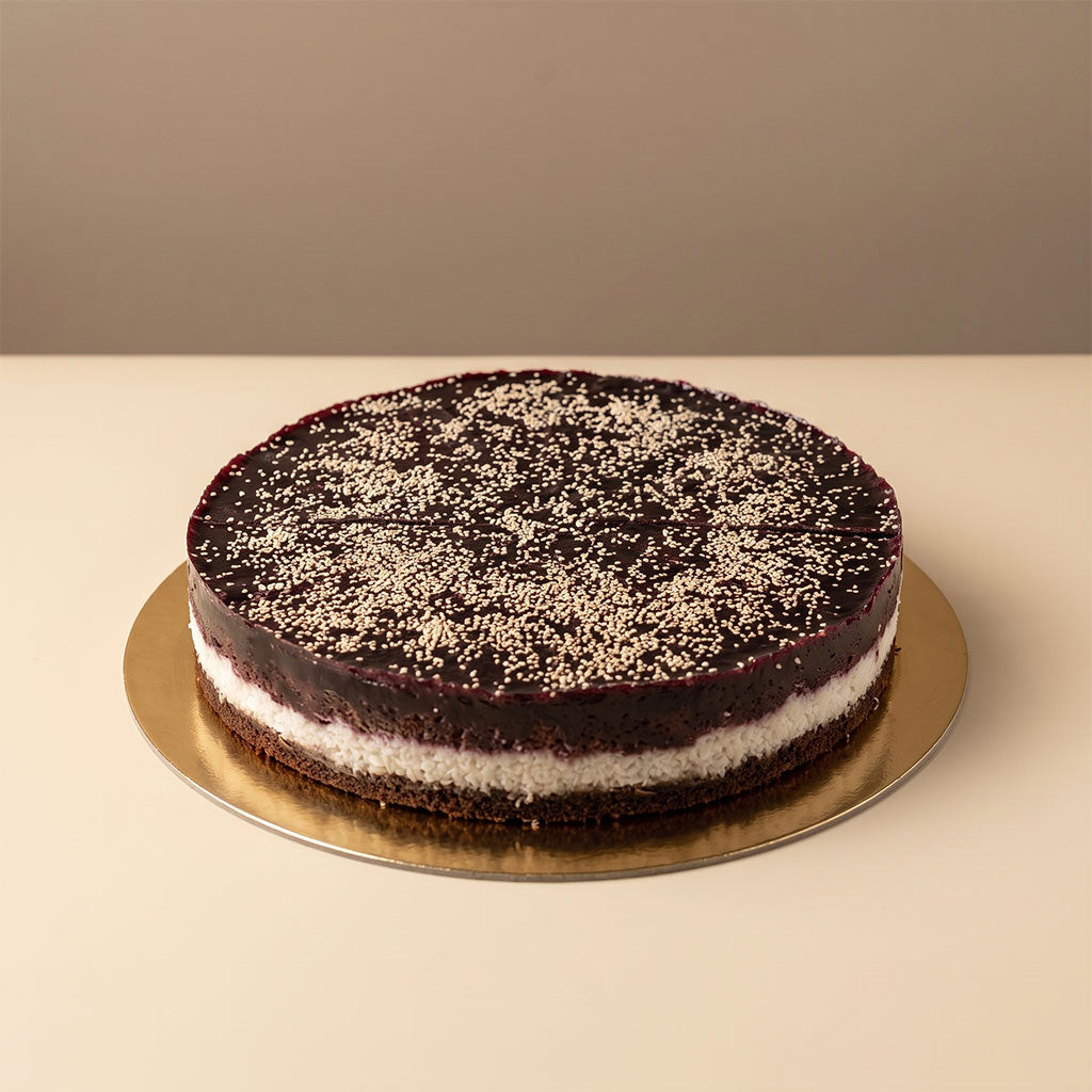 Meggyes kókuszos torta