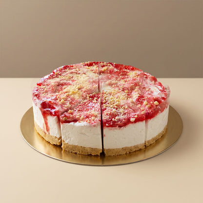 Vegán epres sajttorta