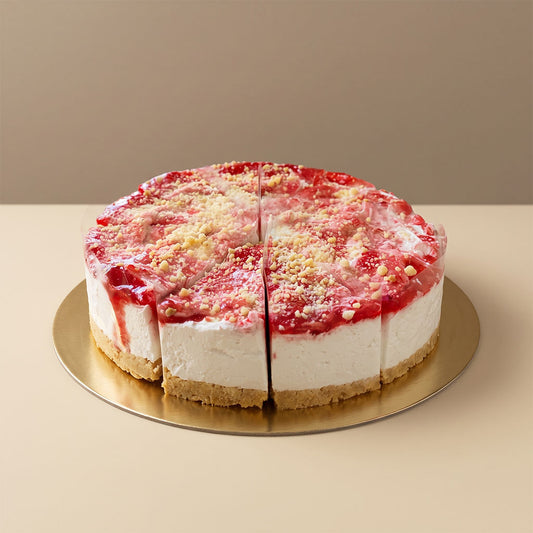 Vegán epres sajttorta