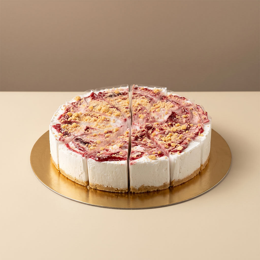Vegán málnás sajttorta