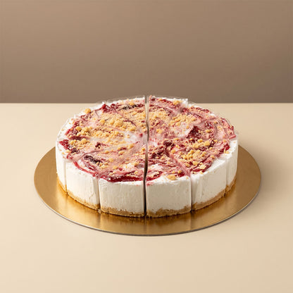 Vegán málnás sajttorta